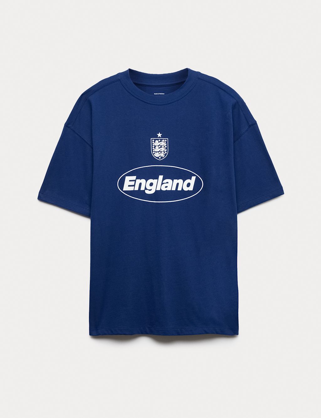 M&S Pure Cotton FA&copy; England Graphic T-Shirt (6-16 Yrs) - 10-11 Years - Navy, Navy