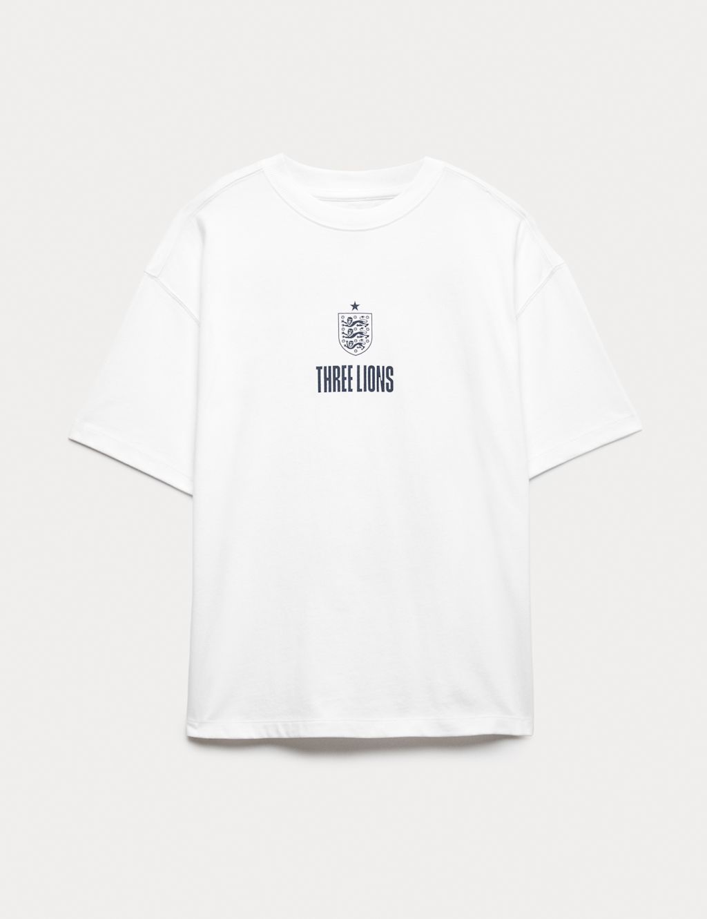 M&S Pure Cotton FA&copy; England Graphic T-Shirt (6-16 Yrs) - 10-11 Years - White, White
