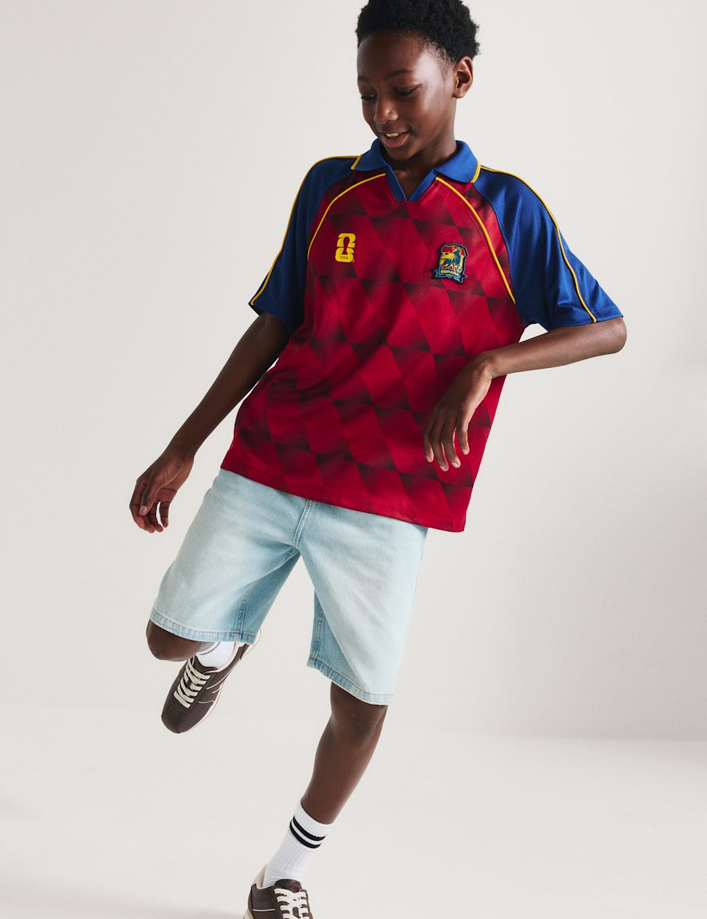 M&S FIFA World Cup 26&trade; Spain Football T-Shirt (2-16 Yrs) - 10-11 Years - Red, Red