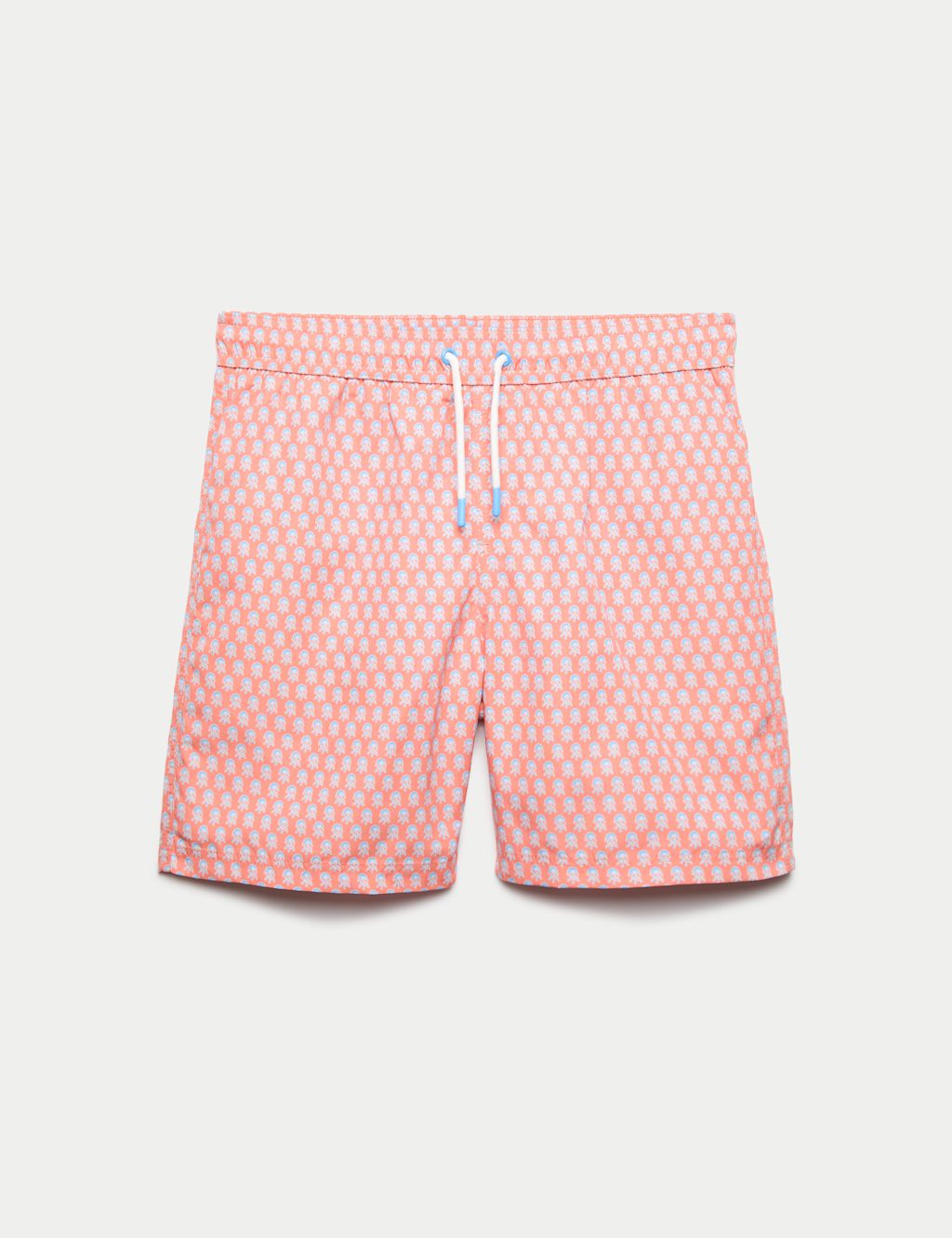M&S Floral Print Swim Shorts (6-16 Yrs) - 10-11 Years - Orange, Orange