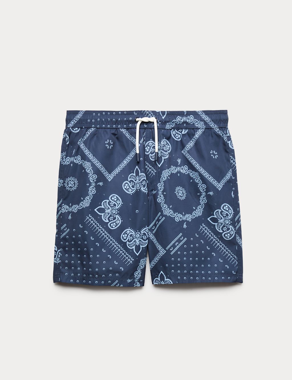 M&S Bandana Print Swim Shorts (6-16 Yrs) - 10-11 Years - Navy, Navy