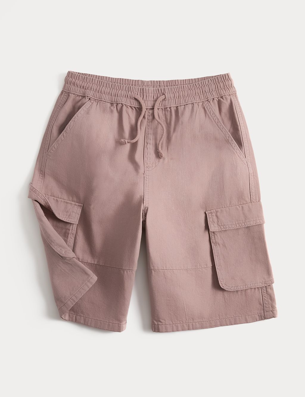 M&S Pure Cotton Cargo Shorts (6-16 Yrs) - 10-11 Years - Truffle, Truffle