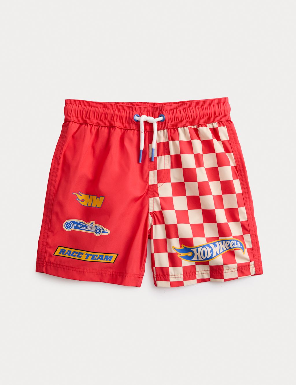 M&S Hot Wheels&trade; Swim Shorts (2-8 Yrs) - 2-3 Years - Red, Red