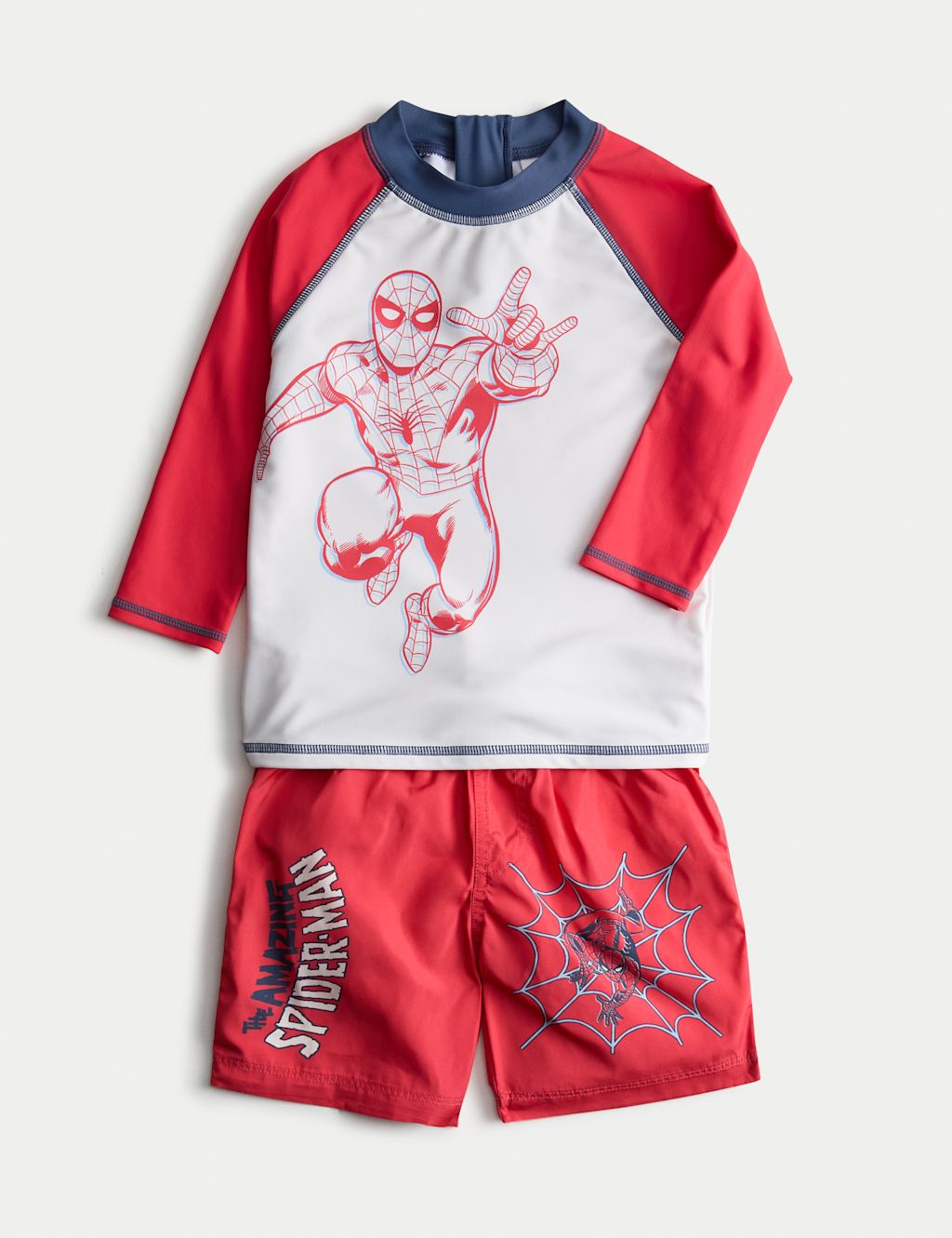 M&S 2pc Spider-Man Swim Set (2-8 Yrs) - 4-5 Years - Red Mix, Red Mix