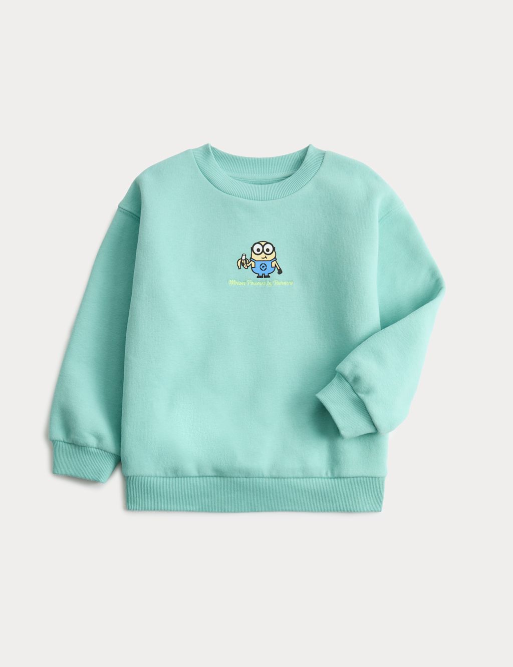 M&S Cotton Rich Minions&trade; Graphic Sweatshirt (2-8 Yrs) - 2-3 Years - Aqua Mix, Aqua Mix