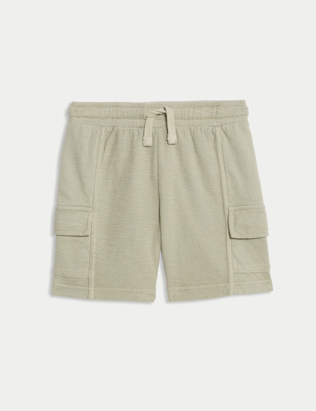 M&S Pure Cotton Cargo Shorts (2 -8 Yrs) - 2-3 Years - Pale Green, Pale Green