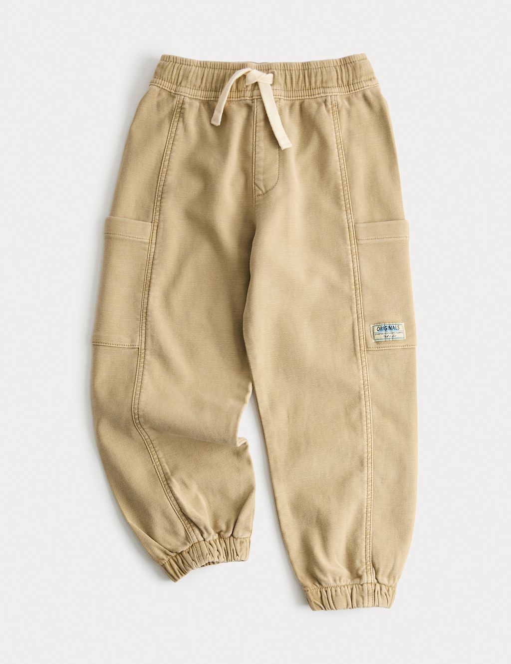 M&S Cotton Rich Cargos (2-8 Yrs) - 2-3 Years - Natural, Natural