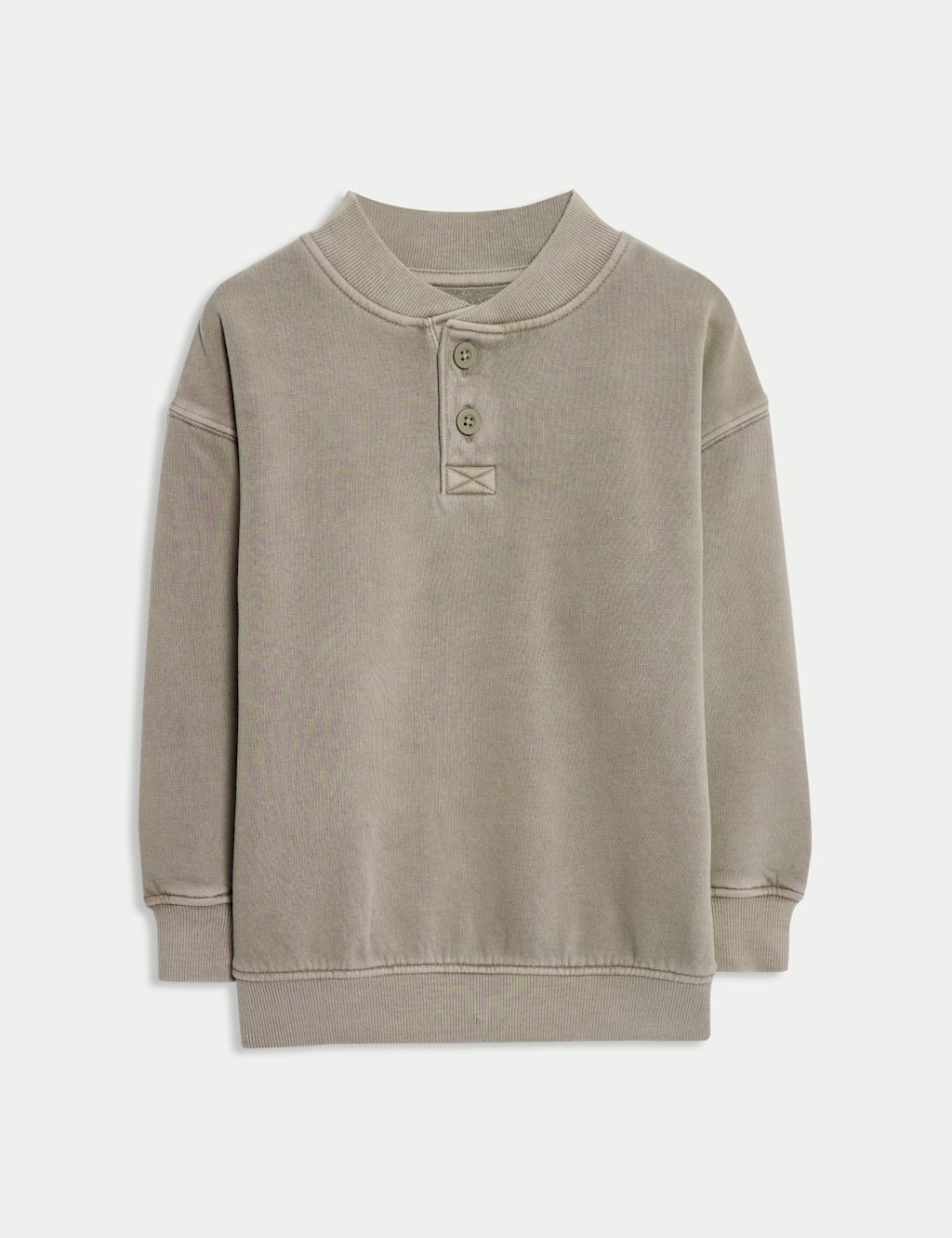 M&S Cotton Rich Sweatshirt (2-8 Yrs) - 2-3 Y - Neutral, Neutral