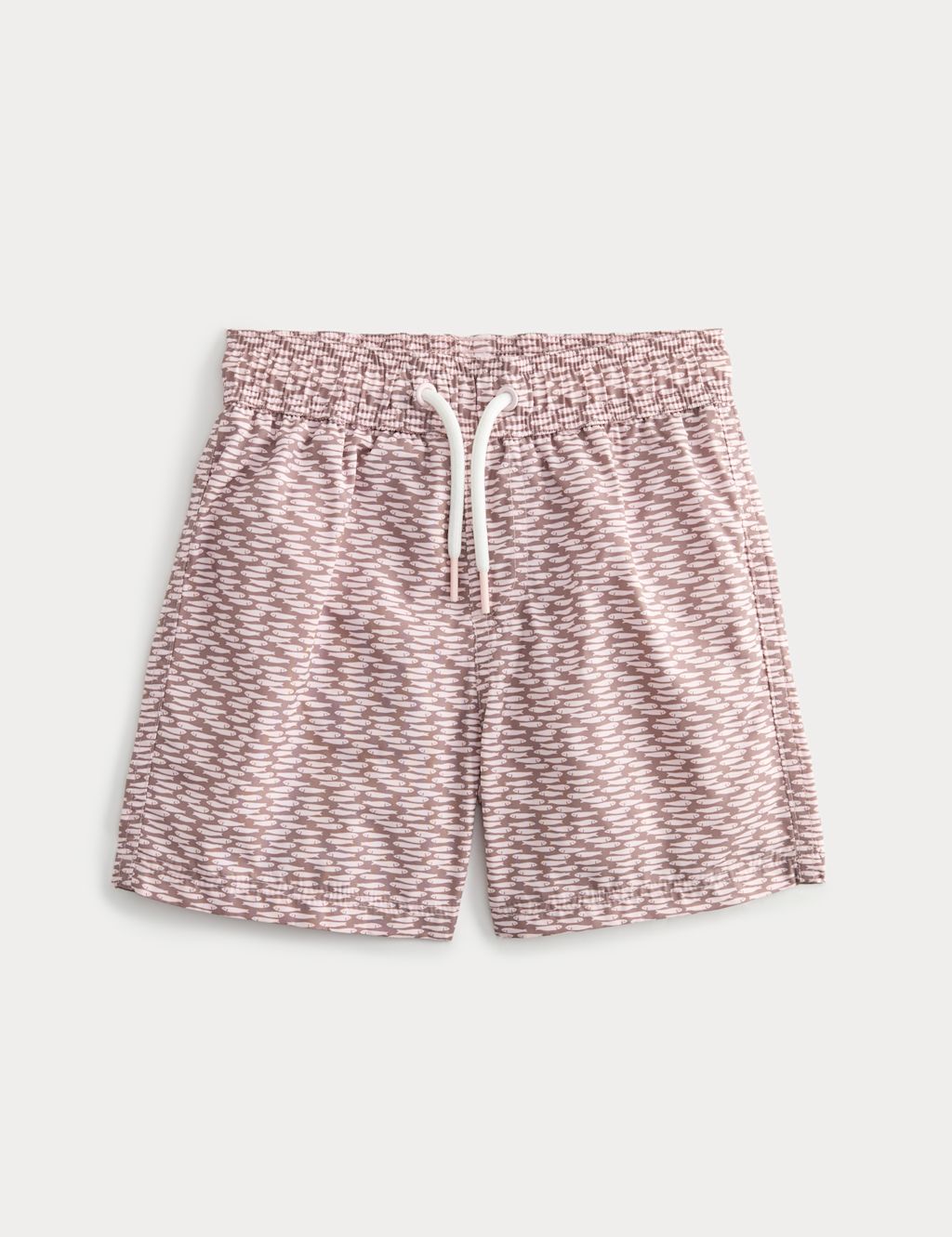 M&S Printed Swim Shorts (2-8 Yrs) - 2-3 Years - Brown Mix, Brown Mix