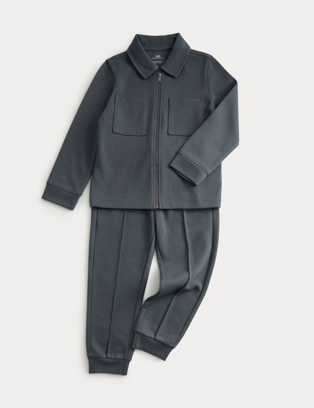 M&S 2pc Cotton Blend Top & Bottom Outfit (2-8 Yrs) - 2-3 Y - Multi, Multi