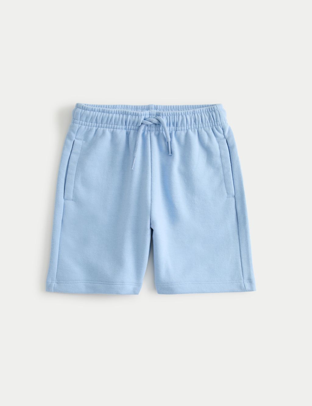 M&S Cotton Rich Shorts (2-8 Yrs) - 3-4 Years - Powder Blue, Powder Blue