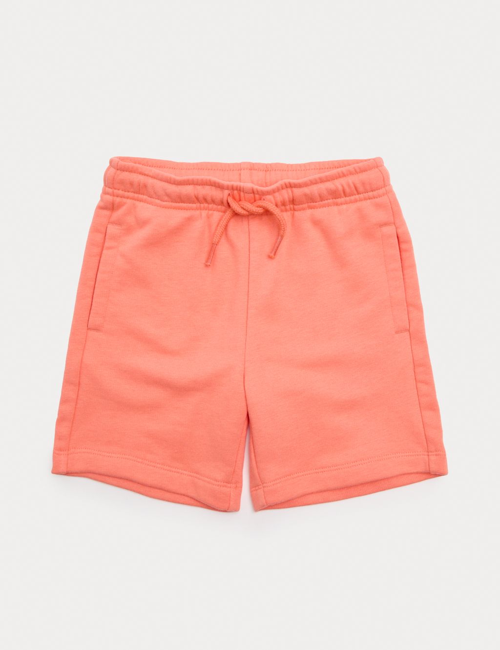 M&S Cotton Rich Shorts (2-8 Yrs) - 3-4 Years - Orange, Orange