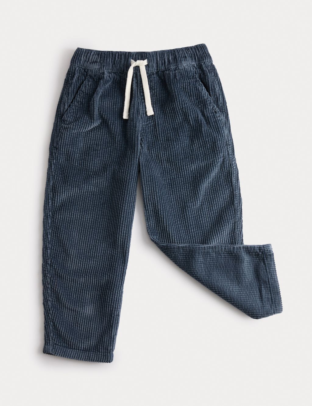 M&S Pure Cotton Corduroy Trousers (2-8 Yrs) - 4-5 Y - Navy, Navy