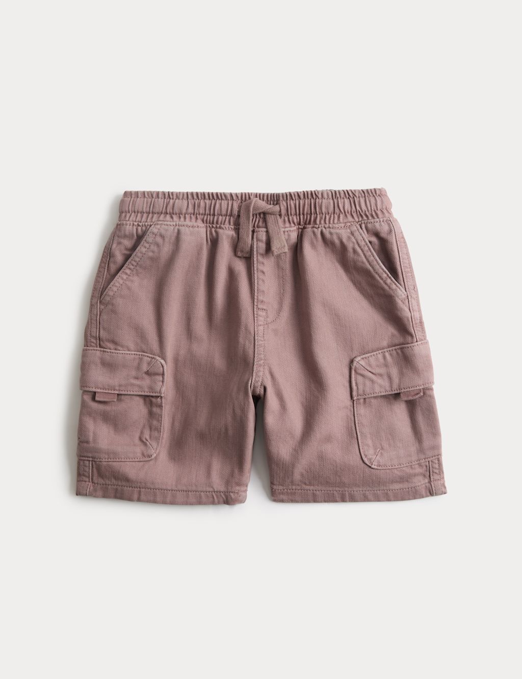 M&S Cotton Rich Cargo Shorts (2-8 Yrs) - 2-3 Years - Truffle, Truffle
