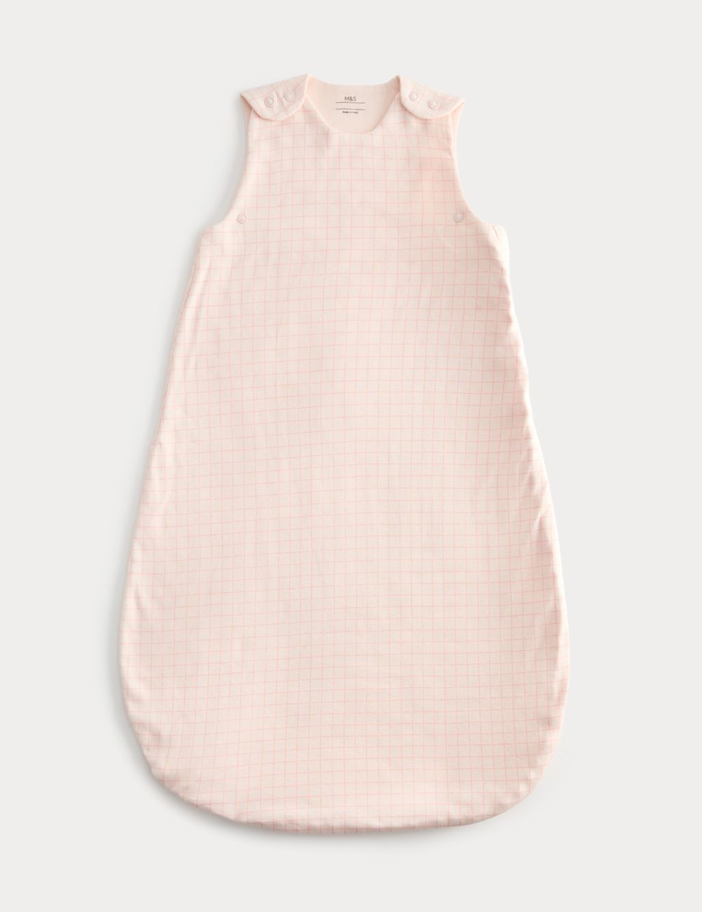 M&S Pure Cotton 1.0 Tog Sleeping Bag (0-3 Yrs) - 0-6 Months - Rose Pink, Rose Pink