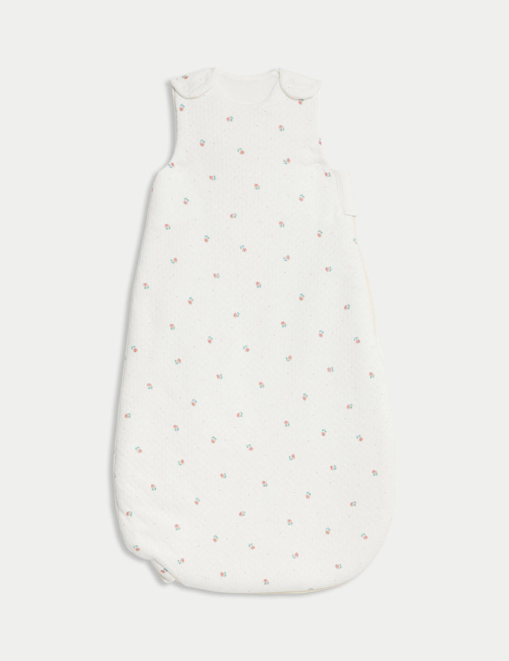 M&S Pure Cotton Rosebud 3.5 Tog Sleeping Bag (0-3 Yrs) - 6-18M - Ecru Mix, Ecru Mix