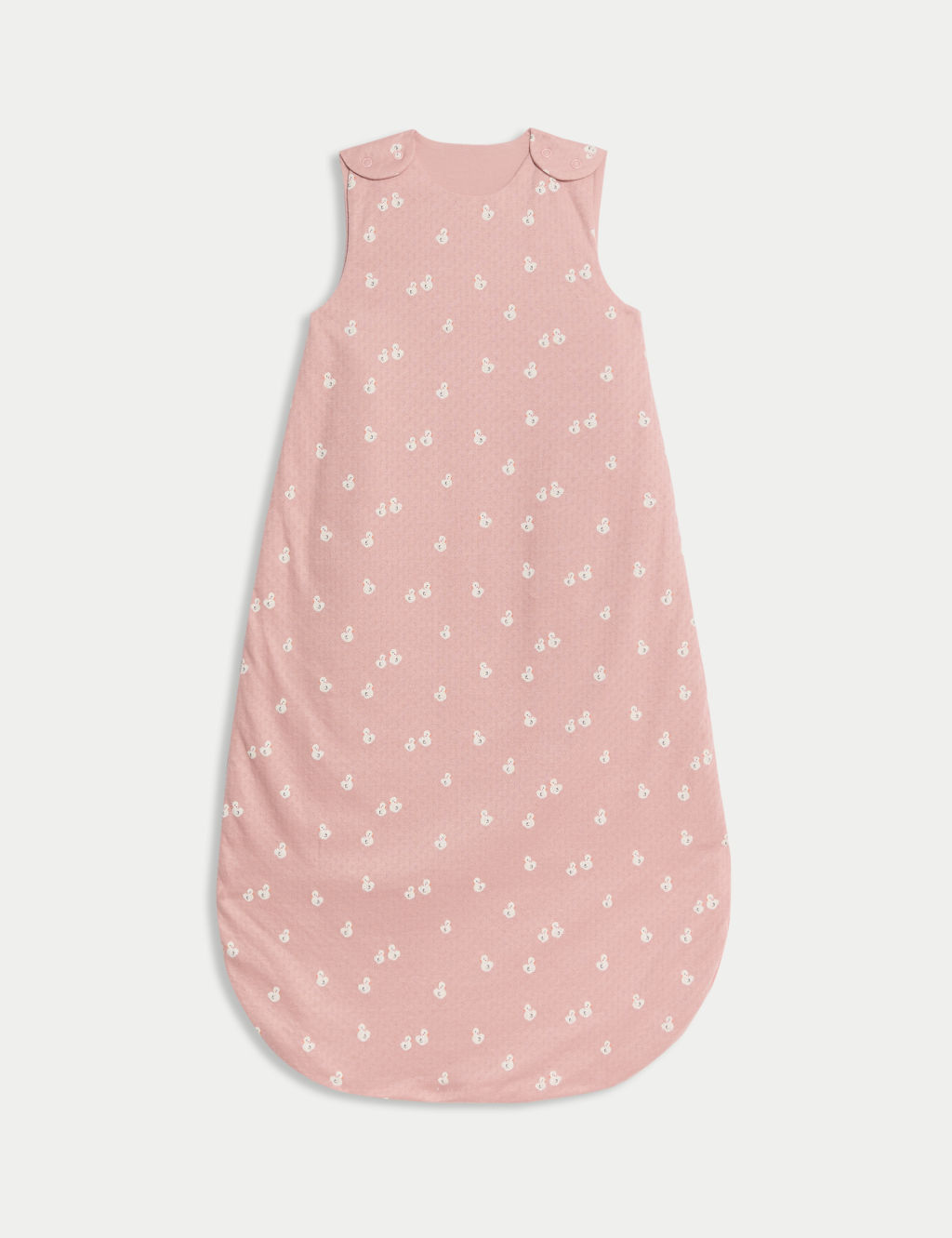 M&S Pure Cotton 1.5 Tog Duck Print Sleeping Bag (0-3 Yrs) - 0-6 M - Pink Mix, Pink Mix