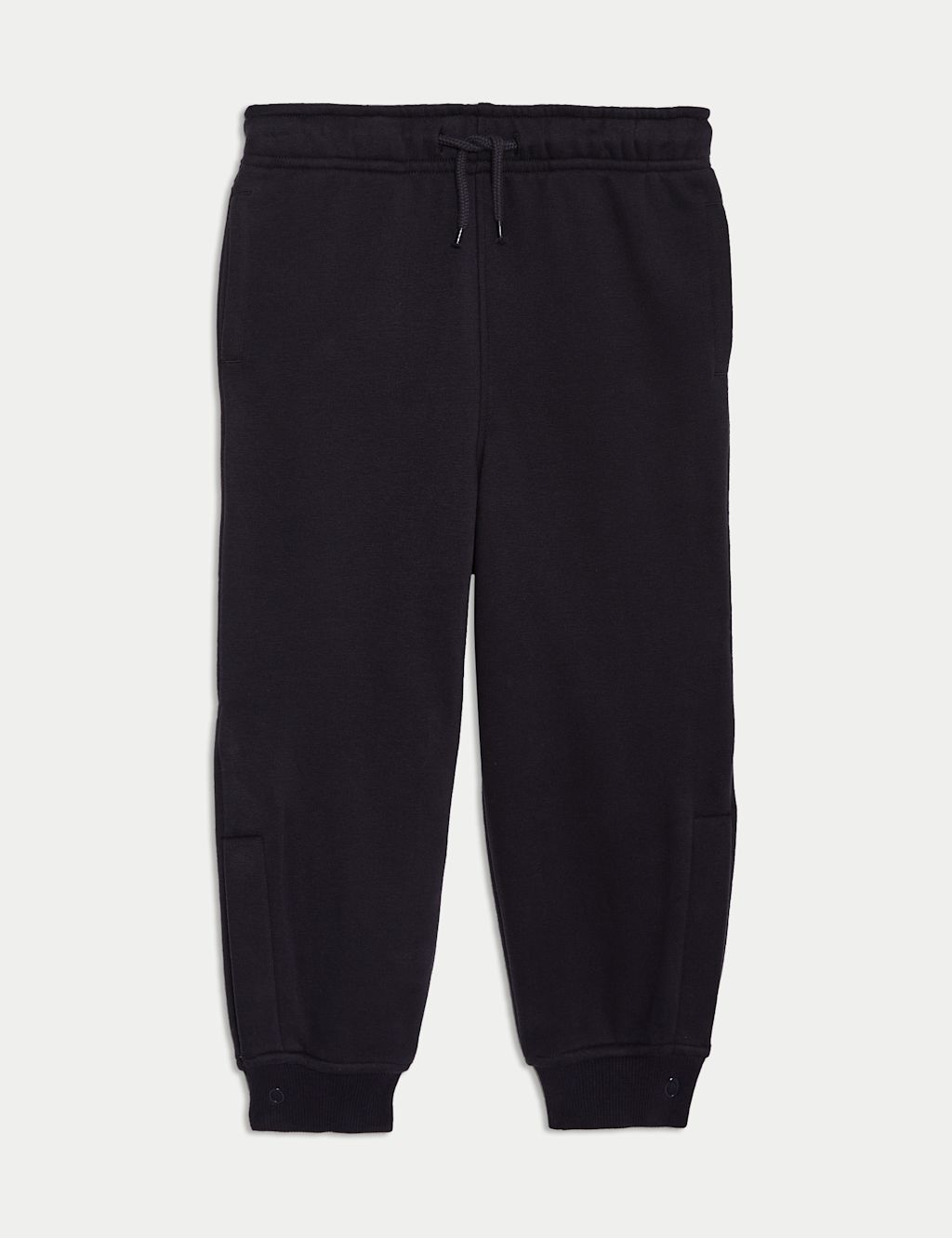 M&S Adaptive Cotton Rich Brushback Joggers (2-16 Yrs) - 14-15REG - Navy, Navy