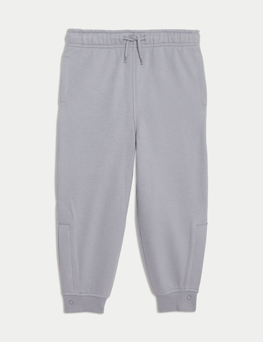 M&S Adaptive Cotton Rich Brushback Joggers (2-16 Yrs) - 14-15REG - Light Slate, Light Slate