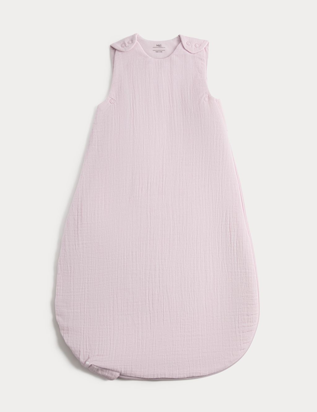 M&S Pure Cotton Textured 1.5 Tog Sleeping Bag (0-3 Yrs) - 0-6 Months - Lilac, Lilac