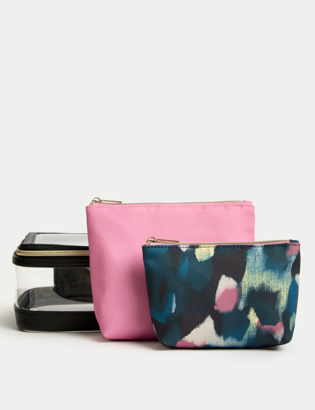 M&S Travel Wash Bag Trio - 1SIZE - Black, Black