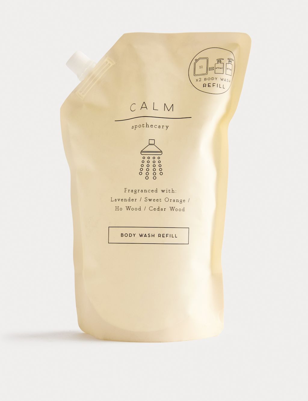 Apothecary Calm Body Wash Refill 1000ml - 1SIZE