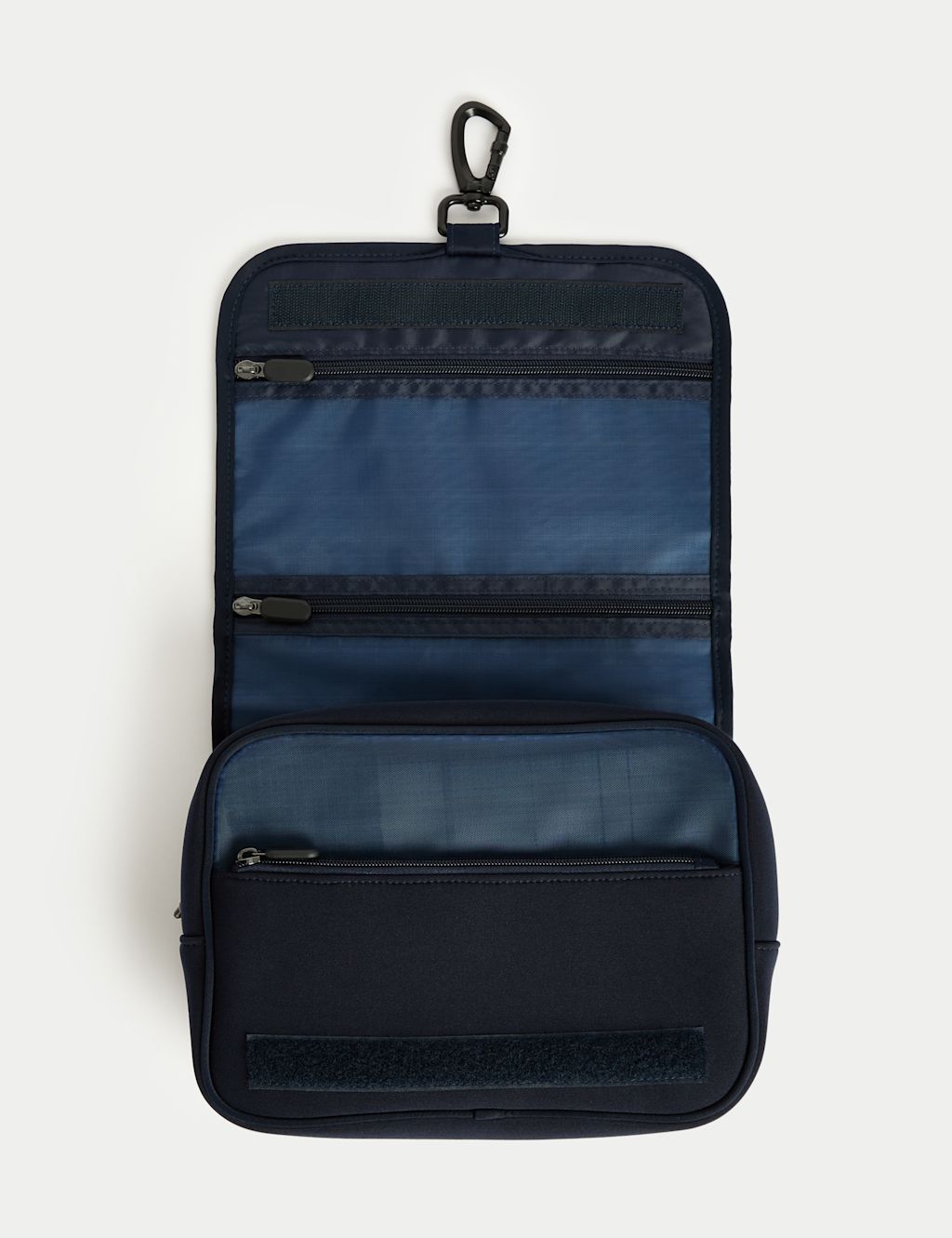 M&S Hanging Toiletry Bag - 1SIZE - Medium Blue Mix, Medium Blue Mix