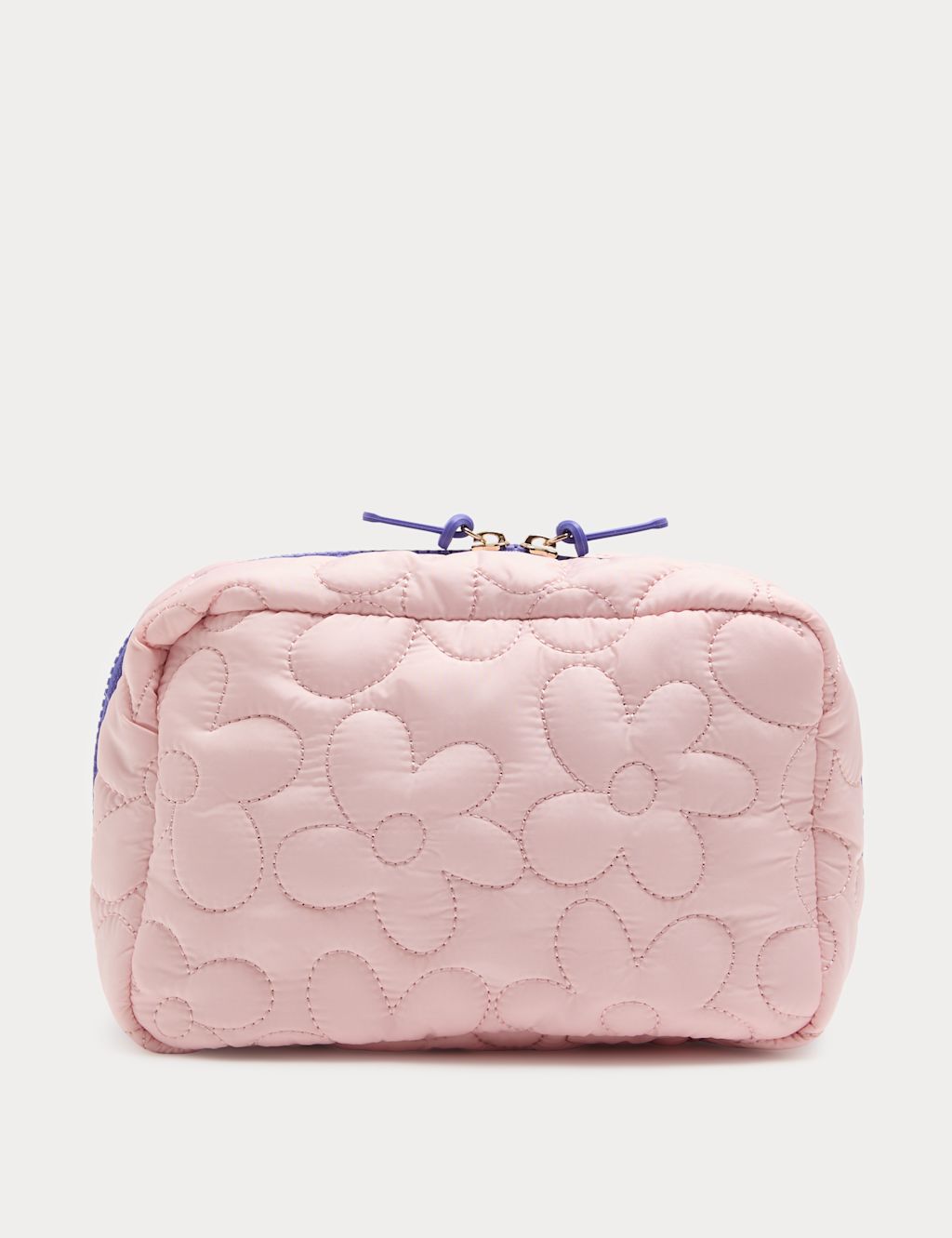M&S Quilted Floral Make Up Bag