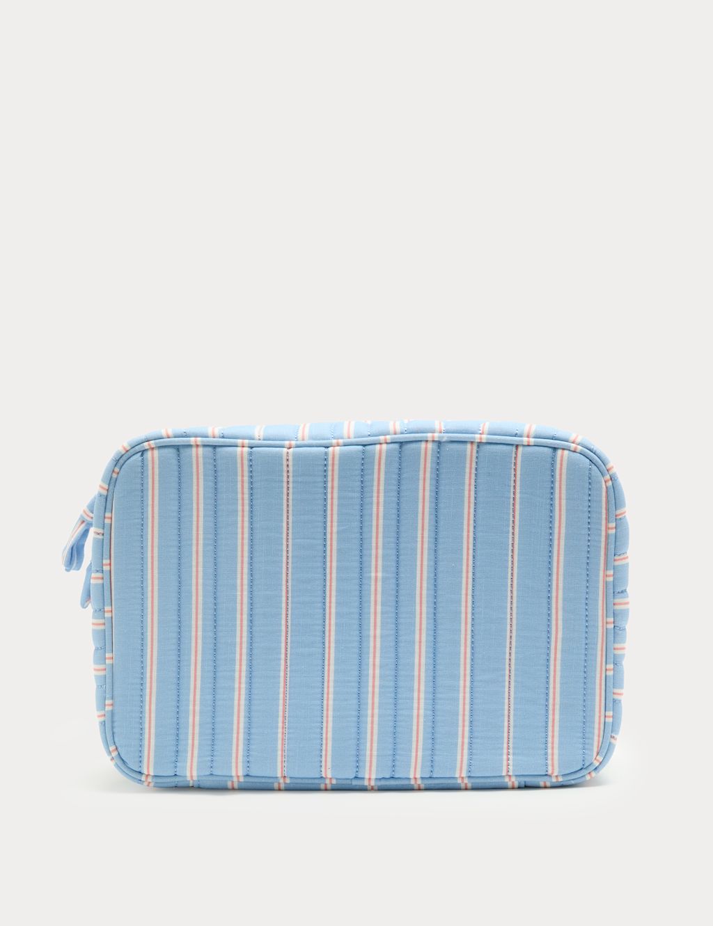 M&S Quilted Stripe Hanging Bag - Blue Mix, Blue Mix