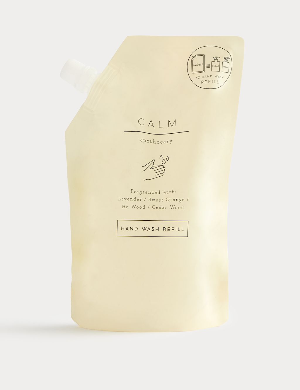 Apothecary Calm Hand Wash Refill 520ml