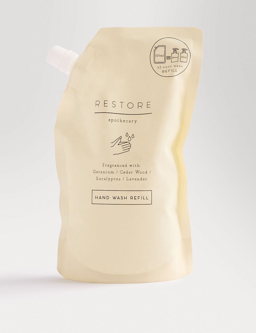 Apothecary Restore Hand Wash Refill 520ml
