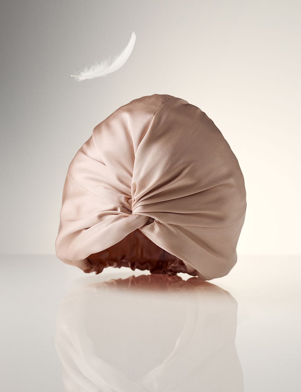 M&S Pure Mulberry Silk Hair Wrap - Pink, Pink