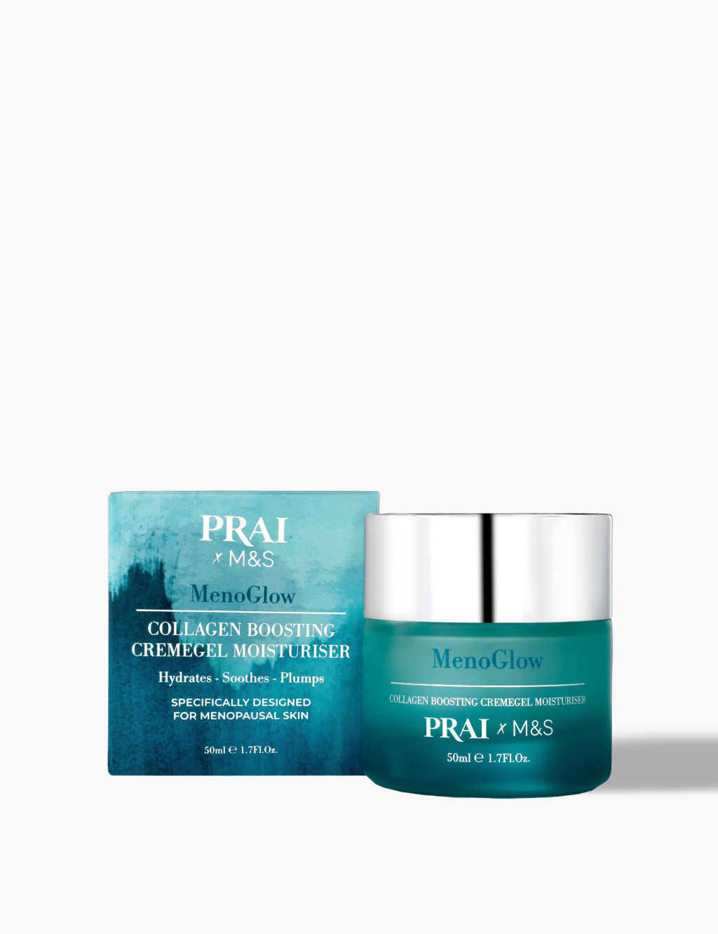 PRAI Menoglow Collagen Boosting Cremegel Moisturiser 50ml