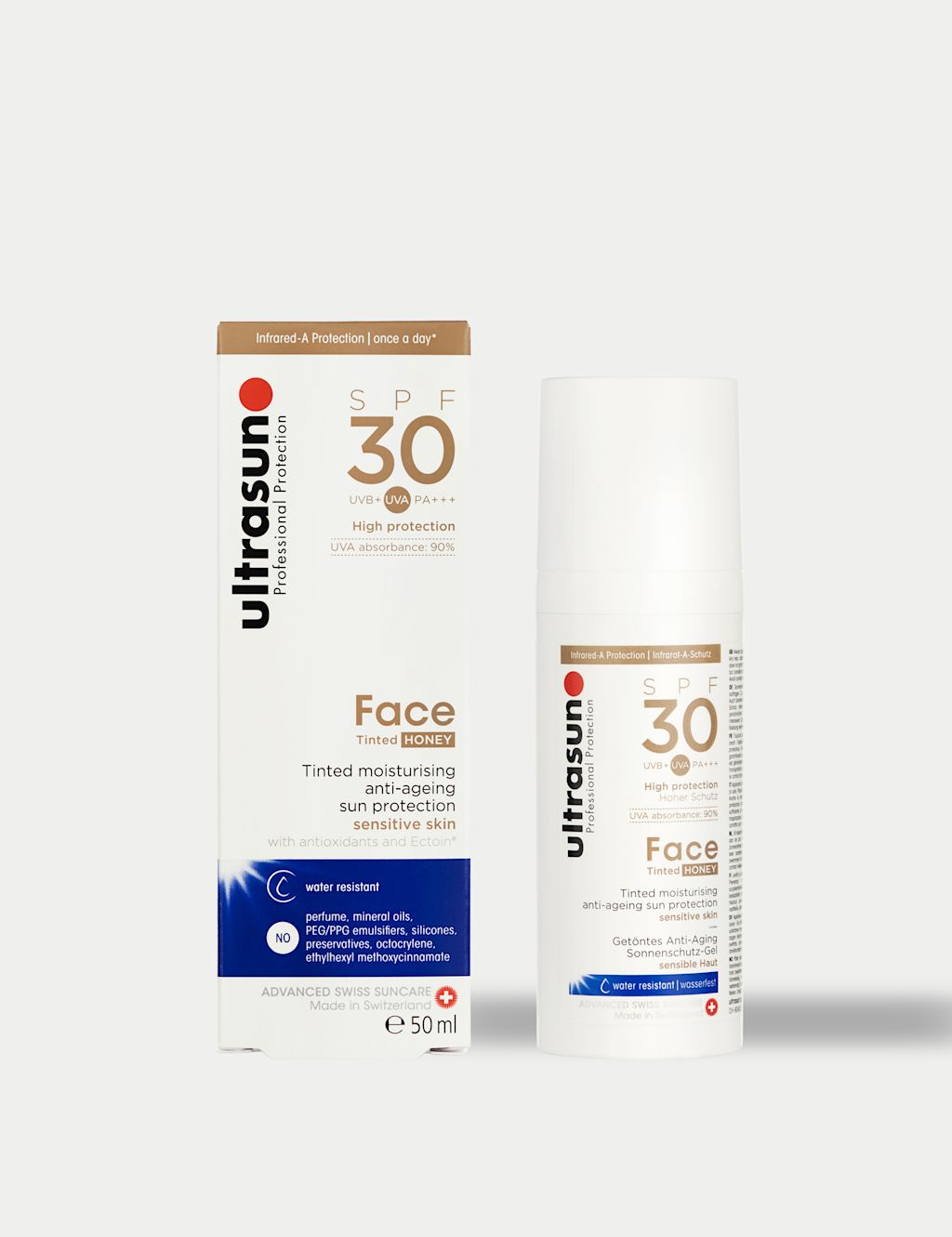 Ultrasun Face Tinted Cream SPF 30 Honey 50ml