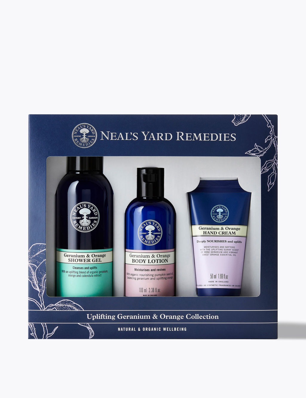 Neal's Yard Remedies Uplifting Geranium & Orange Collection