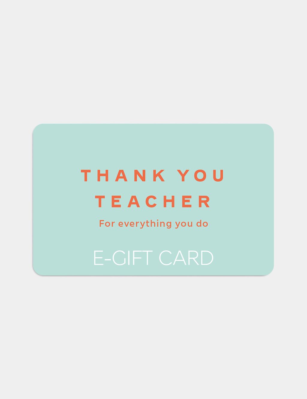 Marks and Spencer Thankyou Teacher E-Gift Card - 10.00