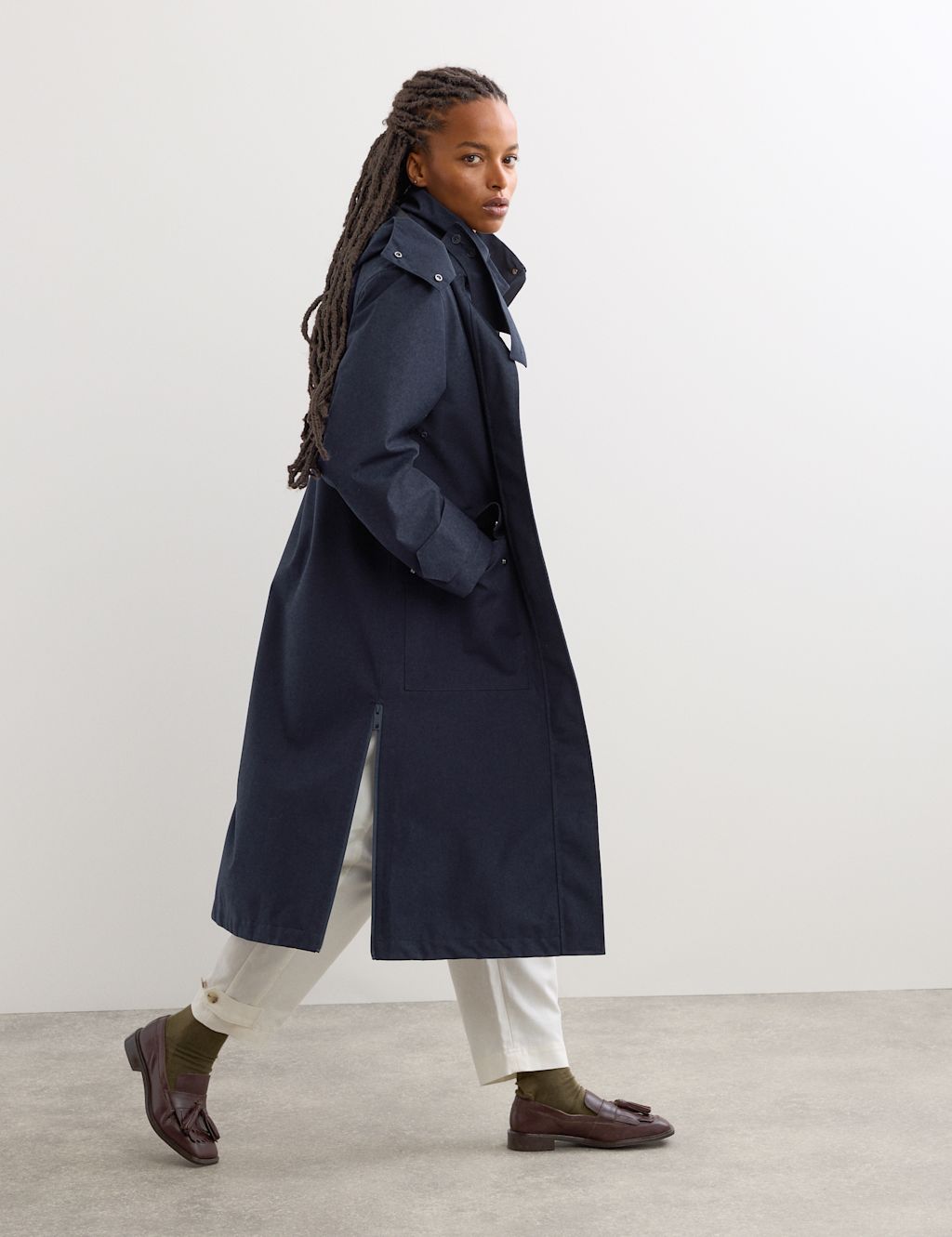 JAEGER  Waterproof Rain Jacket - 12 - Navy, Navy