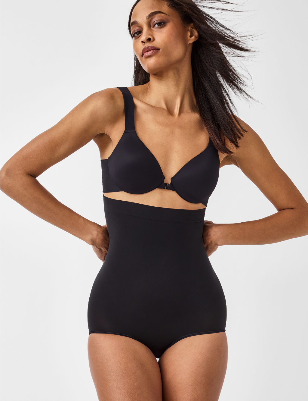 SPANXsculpt&trade; Seamless Power High Brief - Large - Black, Black