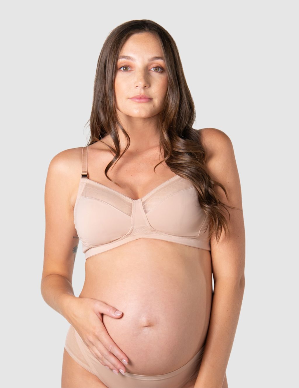 Hotmilk Lunar Eclipse Non Wired Nursing Bra D-H - 38D - Beige, Beige