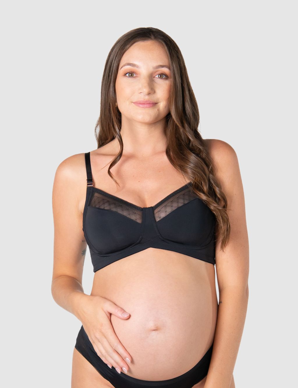 Hotmilk Lunar Eclipse Non Wired Nursing Bra D-H - 38D - Black, Black