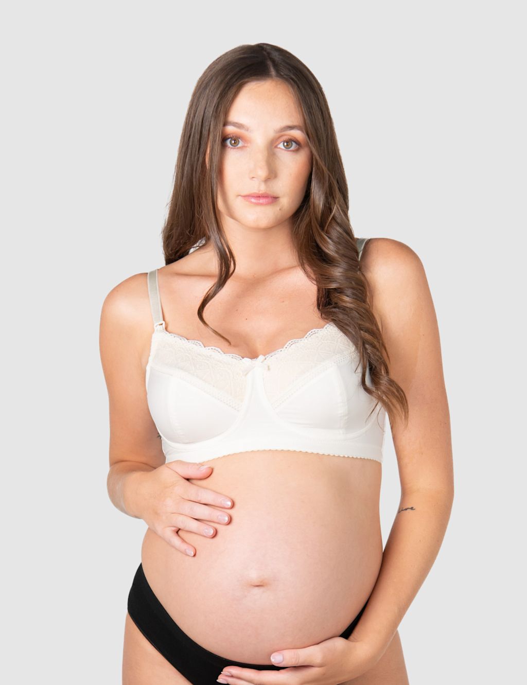Hotmilk Show Off Lace Non Wired Nursing Bra C-H - 42DD - Ivory, Ivory