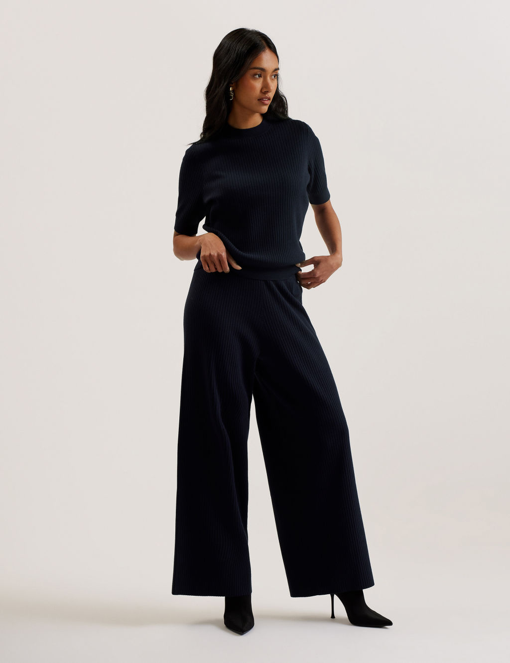 Ted Baker Ellihaa Slim Fit knitted Top - 6 - Navy, Navy