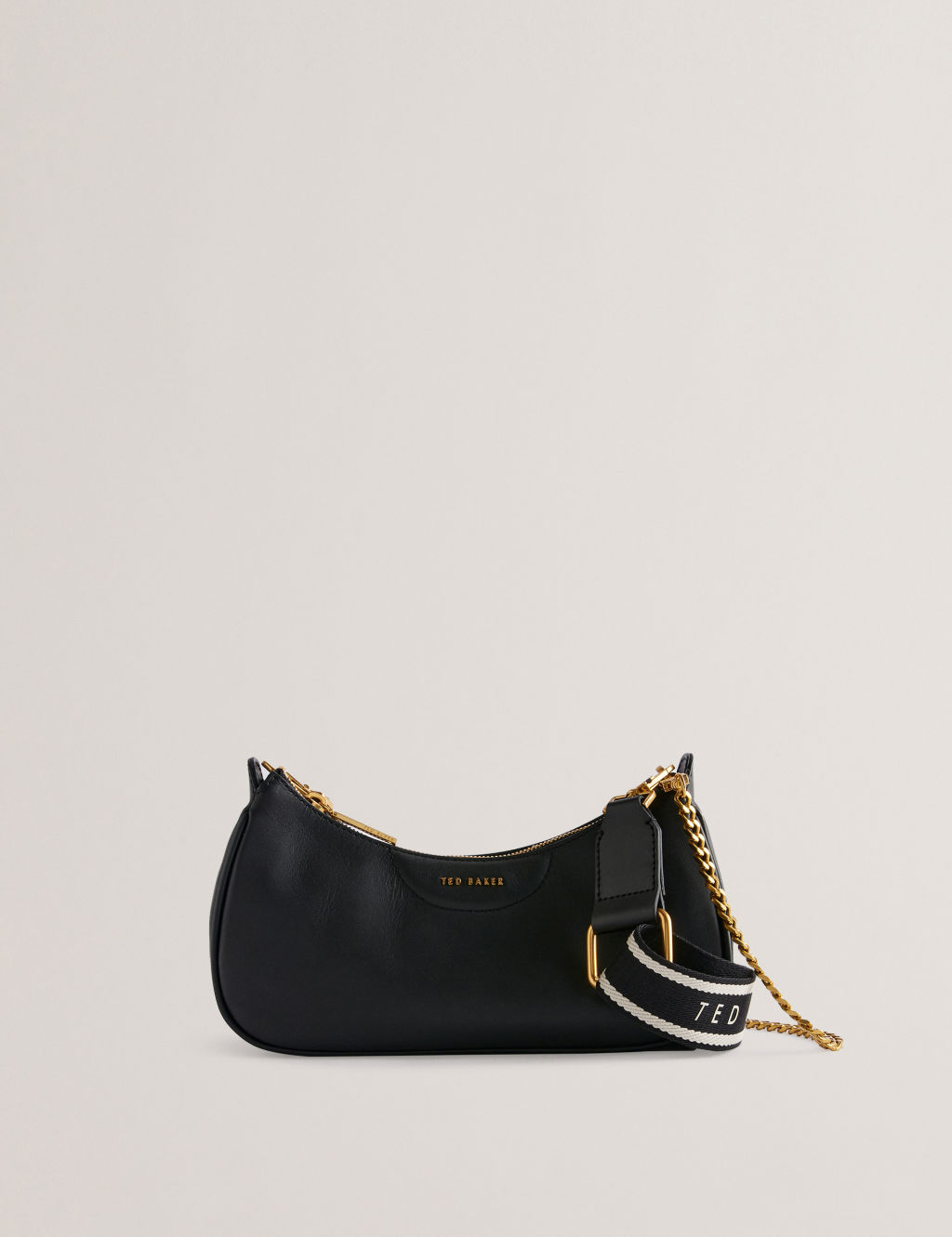 Ted Baker Essiy Webbing Baguette Cross Body Bag - 1SIZE - Black, Black
