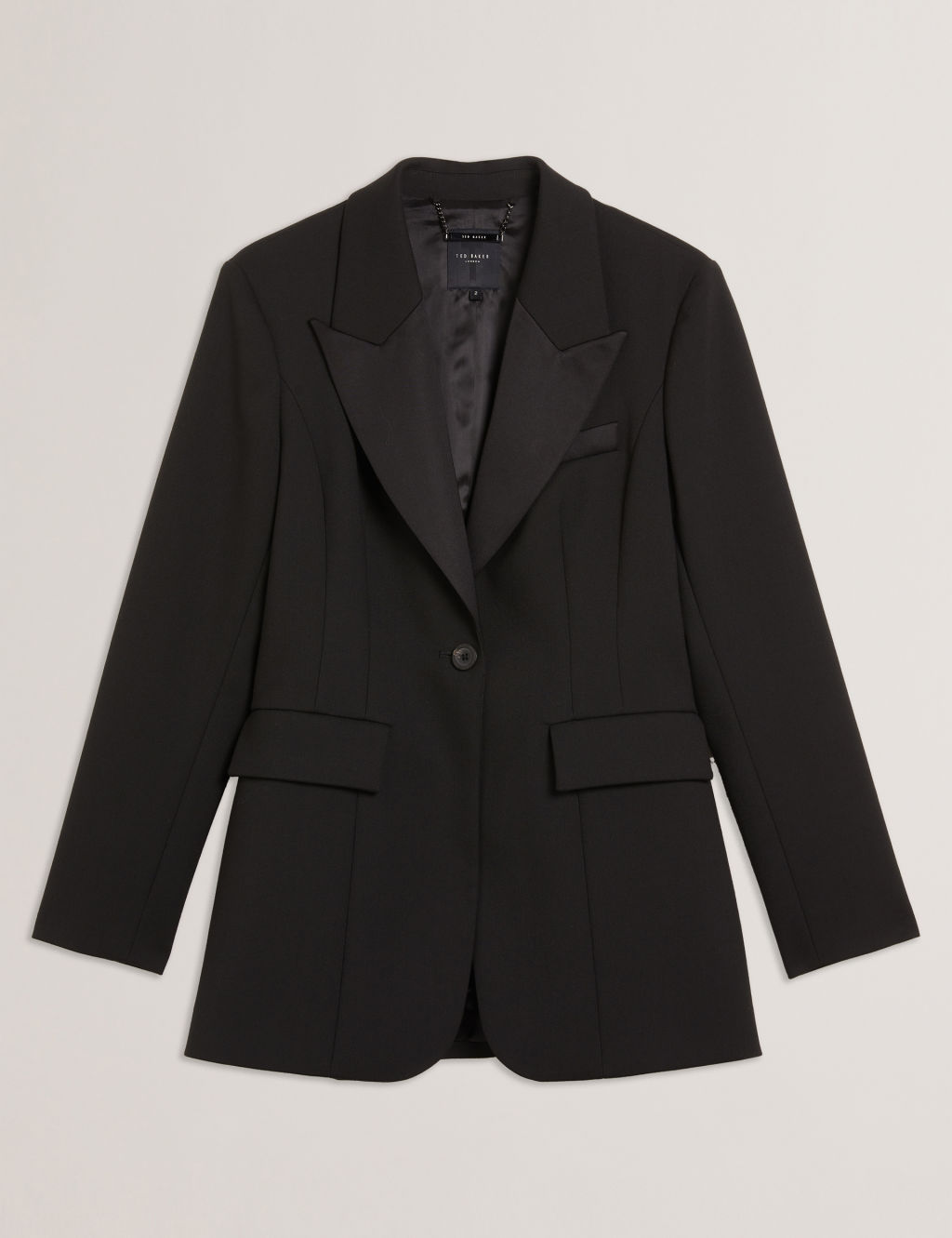 Ted Baker Tailored Single Breasted Blazer - 10 - Black, Black
