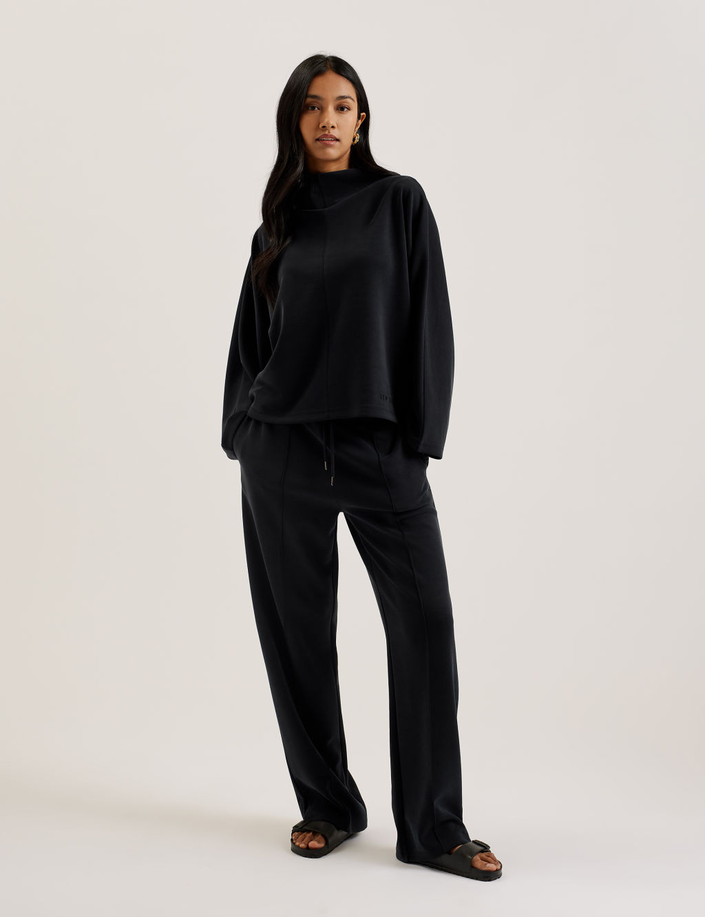 Ted Baker Funnel Neck Sweatshirt QT - 10 - Black, Black