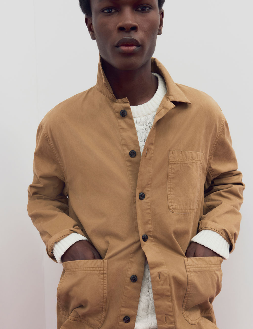 Peregrine Chore Jacket - S - Stone, Stone