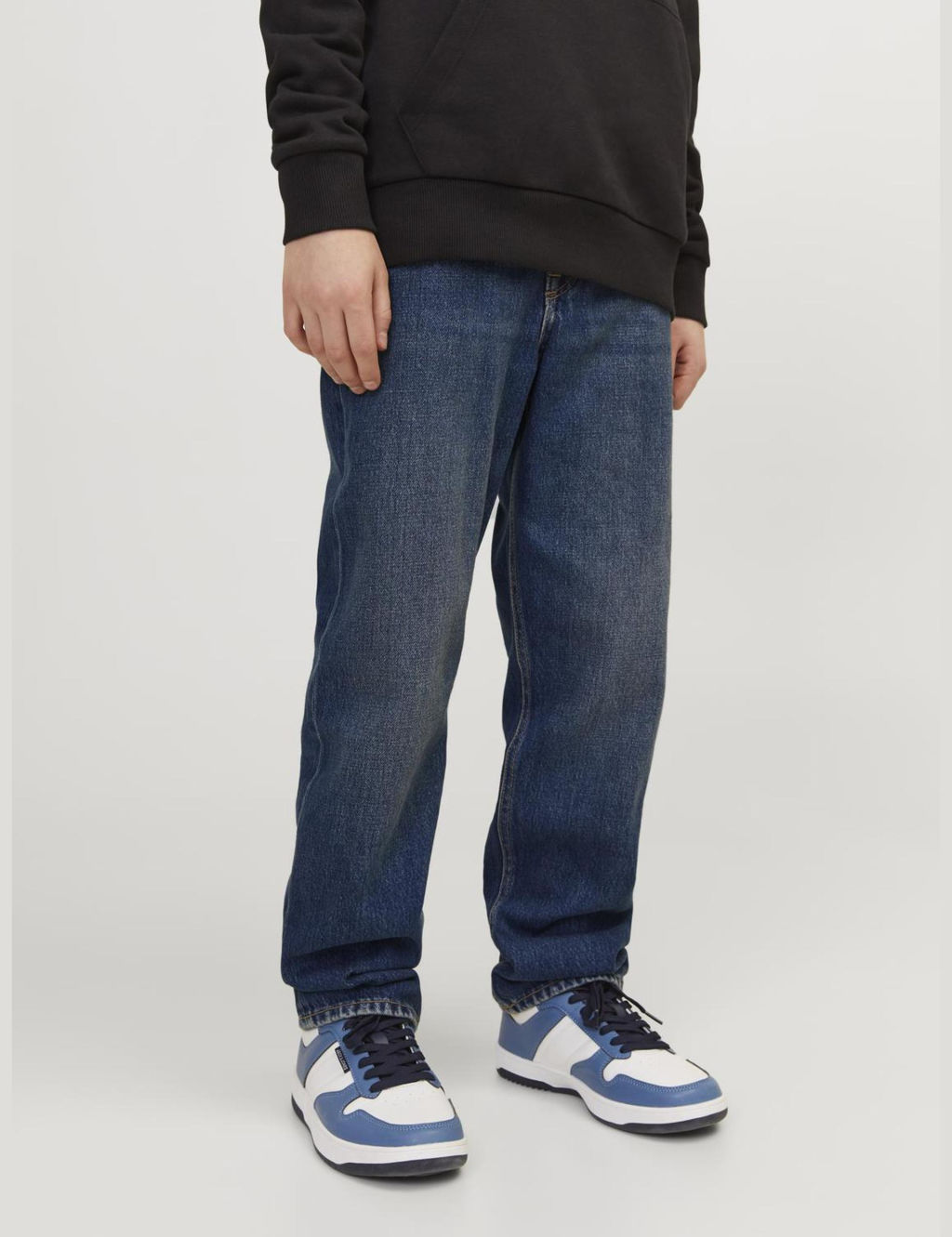 JACK & JONES JUNIOR Relaxed Pure Cotton Denim Jeans (8-16 Yrs) - 12y - Blue, Blue