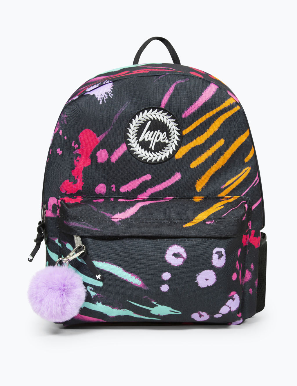 Hype Kids Printed Backpack - 1SIZE - Black, Black