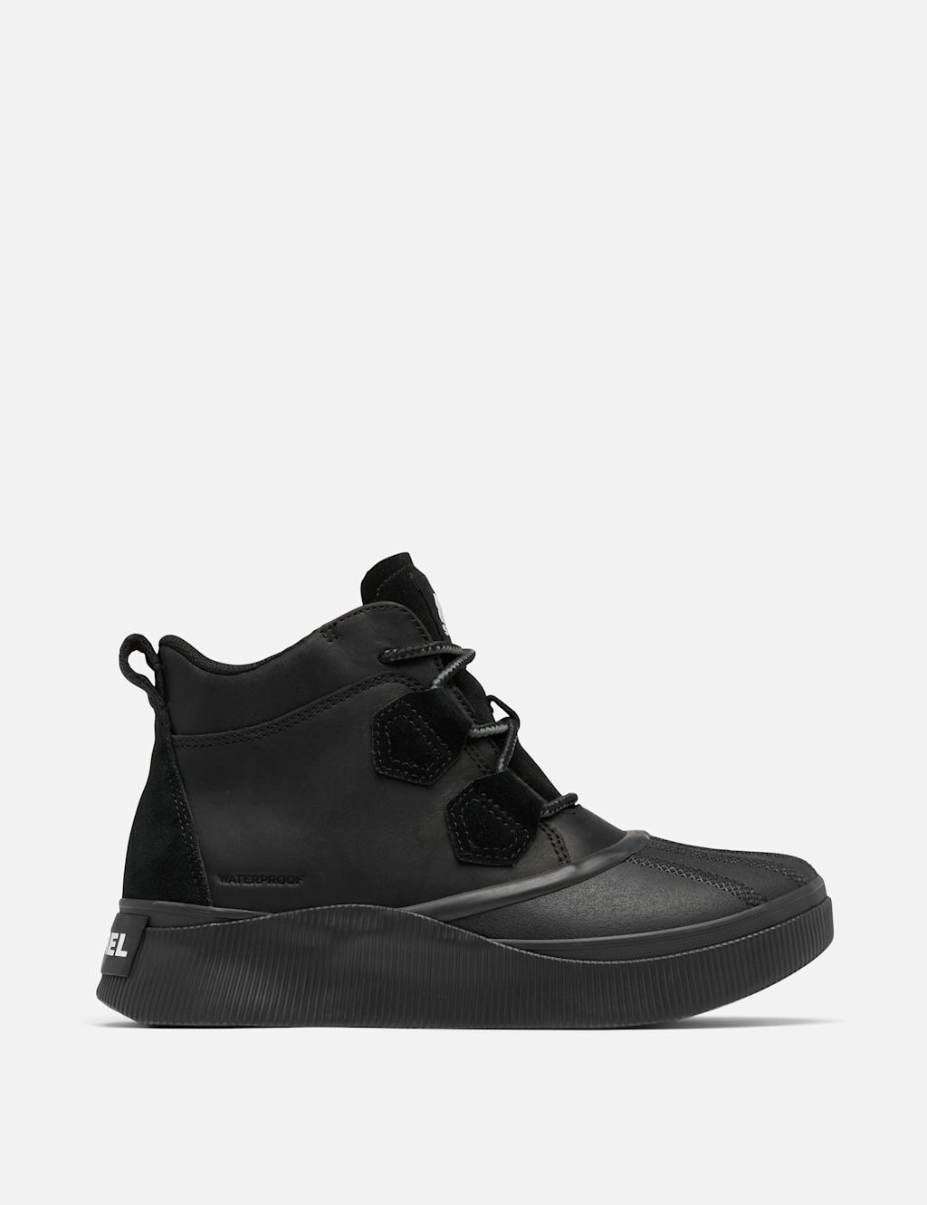 Sorel Out N About IV Classic Leather Ankle Boots - 4 - Black, Black