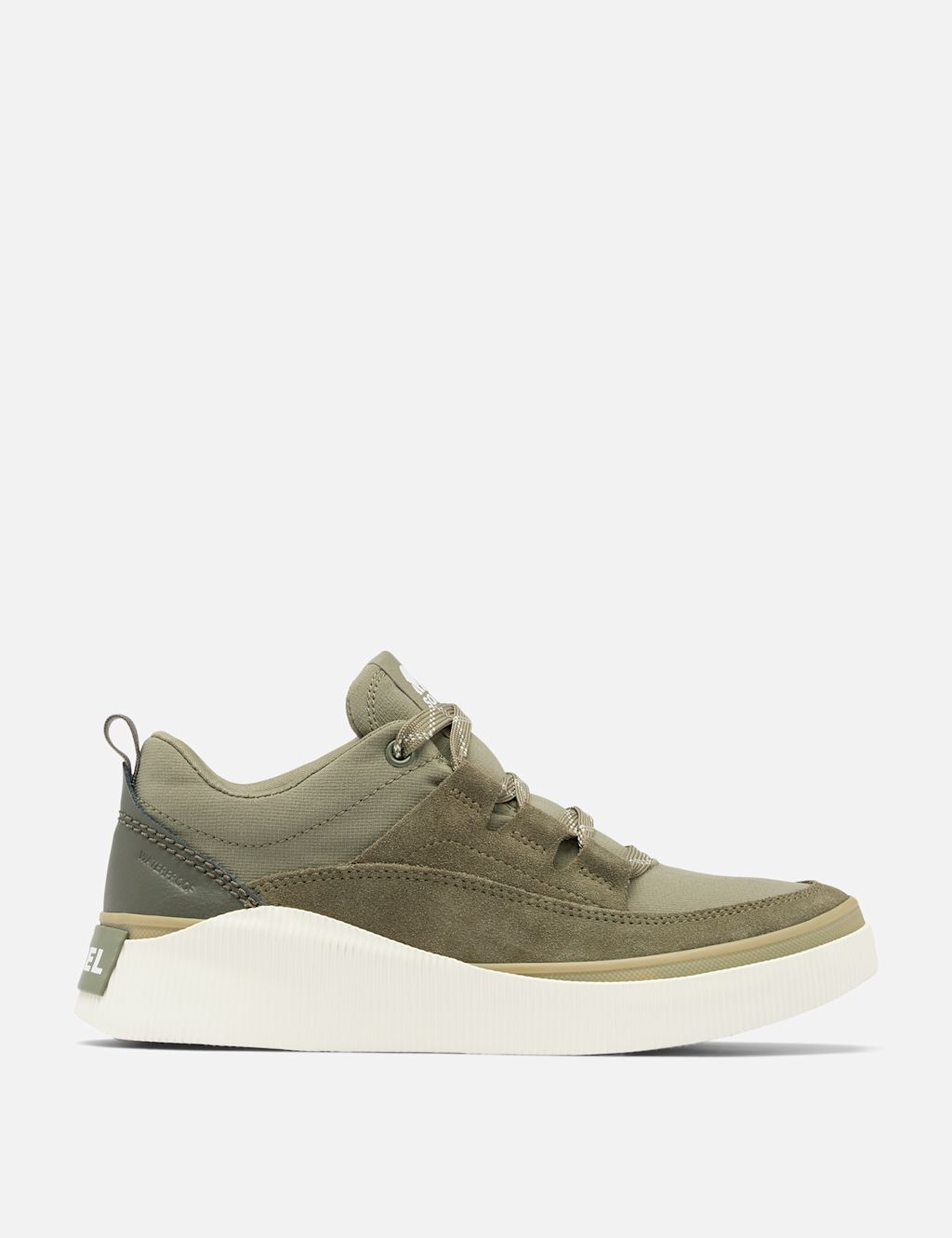 Sorel Out N About IV Suede Platform Trainers - 6 - Olive, Olive